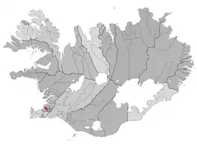 Localisation de Garðabær