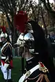 Casque de la cavalerie de la Garde républicaine (novembre 2008).