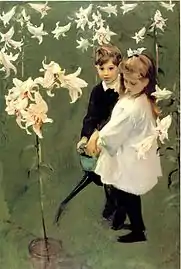Garden Study of the Vickers Children, 1884