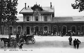 La gare vers 1900.