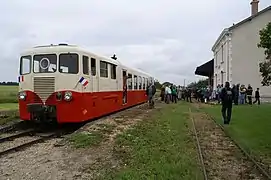 L'autorail X 224 du chemin de fer du Blanc-Argent et préservé par le Train du Bas-Berry.