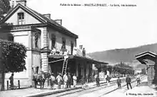 l'intérieur de la gare vers 1900