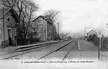 Vue générale de la gare vers 1900.