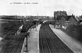 La gare, au début des années 1900.