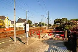 La gare de Gestel, direction Quimper.