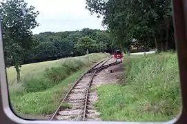 L'aiguille avant la gare en 2010.