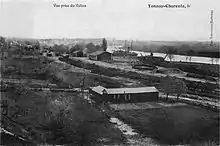 L'ensemble de la gare marchandise et du port vers 1900