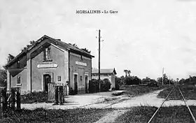 L'ancienne gare de Morsalines.