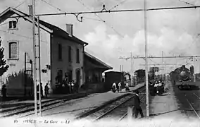 La gare en 1913