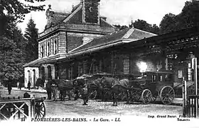 Gare au début du XXe siècle.