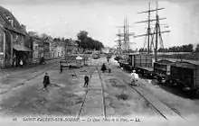 Voies ferrées sur le Port