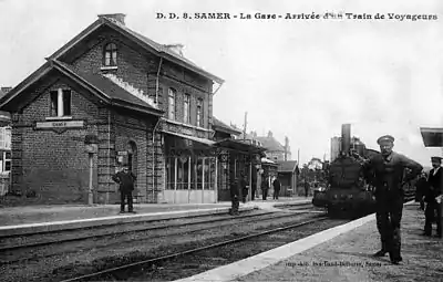 L'ancienne gare de Samer.