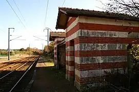 Abri de quai, voies vers Redon.