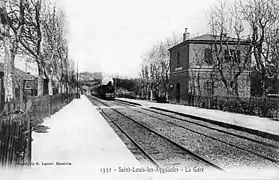 Arrivée d'un train.