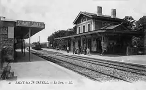 La gare vers 1900.