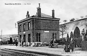 La gare en 1900.