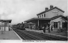 La gare de Verneuil-l'Étang, près de laquelle se trouvait l'ancien terminus du tramway.