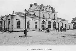 Le bâtiment voyageurs au début du XXe siècle.