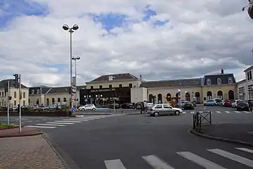 La gare de Châteauroux en 2016.