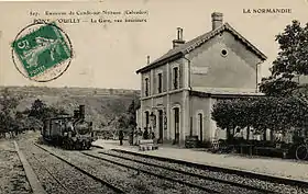 Gare de Pont d’Ouilly au début du XXe siècle