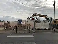 9 novembre 2017.Destruction en cours.