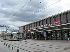 La gare des Aubrais en 2008.