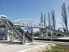 Vue de la passerelle.