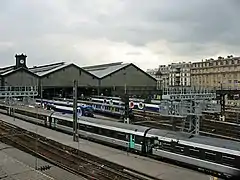 La gare, vue du pont de l'Europe.