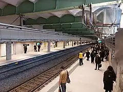 Vue de la gare, en regardant vers Musée d'Orsay.