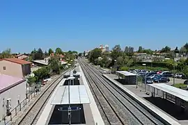 Vue depuis la passerelle.