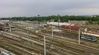 Vue générale de la gare basse de Strasbourg.