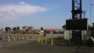 Entrée de l'ancien terminal à conteneurs.