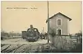 La locomotive 24 en gare d'Annay