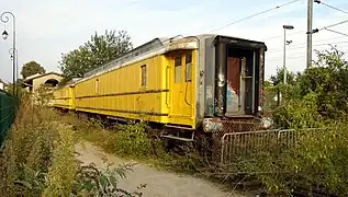 Librairie installée dans un ancien wagon postal.