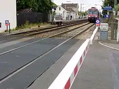 Arrivée d'un trainvenant de Paris