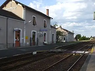 La gare de Bussière-Galant actuelle.