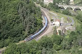 Ensemble ferroviaire de Chapeauroux en août 2011.