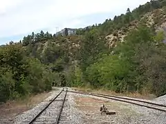 Sortie de la gare vers Digne-les-Bains