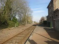 Gare de Chépy - Valines direction Abbeville.