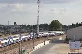 Vue d'ensemble du site de la future gare, en août 2012.