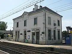 Bâtiment voyageurs, vue depuis le quai n°2.