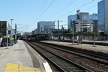 La gare de Grenoble depuis le quai A.