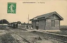 La gare de Guignes-Ville avant 1906.