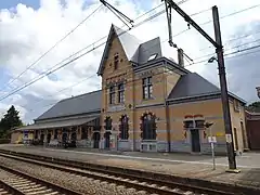 Bâtiment de la gare, côté quais.