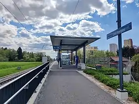 Vue d'ensemble de la gare de La Chaux-de-Fonds Les Forges.