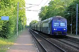 Arrivée d'un train en provenance de Paris en 2011.