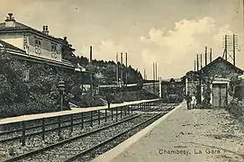 La gare en 1900.