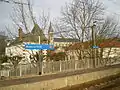 L'église vue depuis la gare.