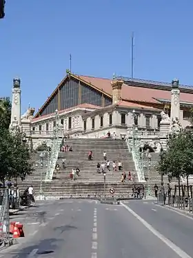 L'escalier monumental de la gare de Marseille-Saint-Charles.