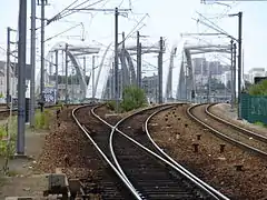 Pont sur l'Oise vu depuis la gare de Saint-Ouen-l'Aumône.